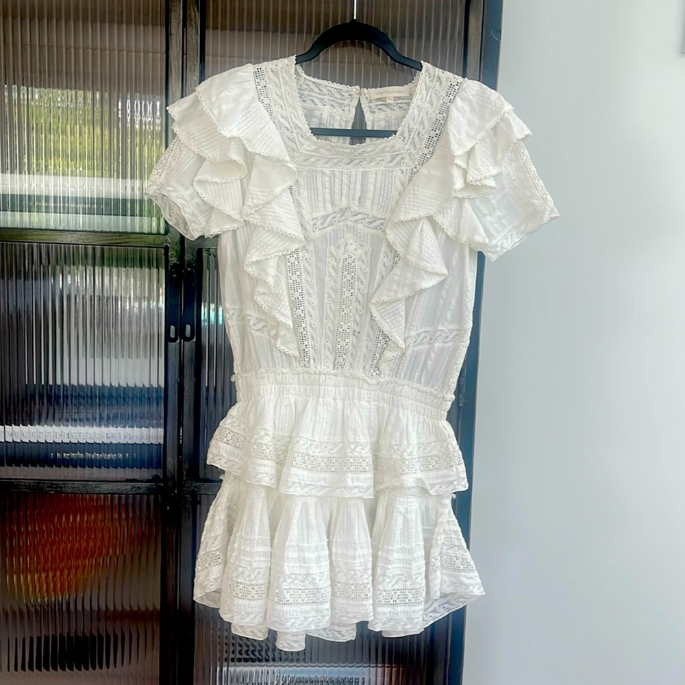 LoveShackFancy white dress size xs